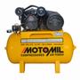 Imagem de Compressor de ar 9 pés 100L 2 hp 140 libras monofásico - CMV-10PL/100A - Motomil
