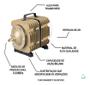 Imagem de Compressor De Ar Aquario Oxigenador Sunsun Ac3 50 L/min 220v
