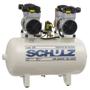 Imagem de Compressor Schulz CSD 18 100 Litros 120 Libras 2 Motores 1.5 cv 220v Monofásico Isento de Óleo