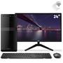 Imagem de Computador com Monitor 24" Full HD 2ms Intel Core i5 4GB SSD 120GB HDMI VGA Rede Gigabit Áudio HD Wifi com mouse e teclado sem fio EasyPC