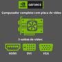 Imagem de Computador Completo Graphics Intel Core i7 16GB SSD 1TB Placa de vídeo Geforce Monitor LED 21.5"