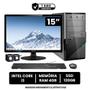 Imagem de Computador Completo Intel Core I3 4gb Ssd 120gb Monitor Led 15" Hdmi