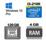 Imagem de Computador Core i3 2100, SSD 120GB, Memória 4GB, GaB MT32BK, Win10