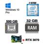 Imagem de Computador Gamer Core I7-10700F, SSD 500GB M2 + HD 2TB, RAM 32GB,  H510M, RTX 3070, Fonte Revenger 750W, Gab MT-G70Bk