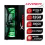 Imagem de Computador Gamer HyperX AMD Ryzen 9 3900X 32GB SSD 500GB M.2 Radeon RX 5700 8GB Windows 10