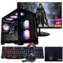 Imagem de Computador Gamer Ryzen 5 SSD 480GB 16GB 4GB Windows 10 Pro Trial, Teclado/Mouse, Mouse Pad, Headset, Monitor 23"