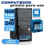 Imagem de Computador Intel Core i3 4150, 16GB RAM, SSD 240GB, Windows 10 Pro trial.