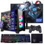 Imagem de Computador PC Gamer Completo Intel Core i7 16GB De Memória SSD 480GB Teclado + Mouse + Headset Gamer + Gabinete Gamer RGB + Joystick e Windows 10 Pro 