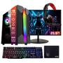 Imagem de Computador PC Gamer Completo TOB Core i5 SSD 960GB 16GB VGA GT730 4GB Windows 10 Pro Trial Teclado Mouse Mouse Pad Headset Monitor 21.5