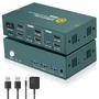 Imagem de Comutador KVM EVATEK HDMI 4K@60Hz - 2 Monitores e 2 Computadores com USB 3.0