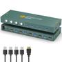 Imagem de Comutador KVM GREATHTEK USB 3.0 HDMI 4K 60Hz - 4 Computadores para 1 Monitor
