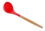 Imagem de Concha de silicone c/cabo de bambu Charmy vermelha 31cm