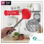 Imagem de Concha De Silicone Com Cabo De Aço Inox Cozinha 30cm