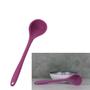 Imagem de Concha de Silicone para Sopas Feijão Não Risca Prática Altamente Resistente ao Calor Rosa 38cm paramount795