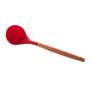 Imagem de Concha Silicone Cabo Bambu Charmy Vermelho 31cm Lyor