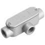 Imagem de Condulete fixo ovalado 1/2" tipo "T" - com tampa / rosca BSP / com pintura