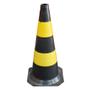 Imagem de Cone de Sinalização 75 cm Preto e Amarelo FIT Plastcor