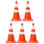 Imagem de Cone De Sinalização Flexível Plastcor Lar/Br 75CM C/ 05 UN