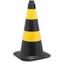 Imagem de Cone Preto E Amarelo - 50Cm