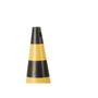 Imagem de Cone Rigido Plastcor Plastico Preto/Amarelo 75Cm 70000505