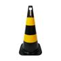 Imagem de Cone sinalização 50 cm preto/amarelo 5 unidades - PIC