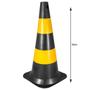 Imagem de Cone Sinalização 50cm Preto e Amarelo Vonder