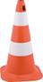 Imagem de Cone sinalização 75cm laranja/branco polietileno - Vonder
