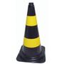 Imagem de Cone Sinalizaçao PRETO/AMARELO 50CM - Plasticor