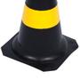 Imagem de Cone Sinalizador Amarelo e Preto 75cm 700.00505 PLASTCOR