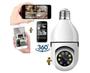 Imagem de Conectividade Total: Câmera de Segurança Wi-Fi IP Sem Fio 360 Encaixe Lâmpada com Aplicativo