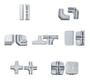 Imagem de Conectivo Conector Branco Balcão Vidro Ou Aramado 125 Peças