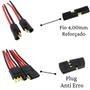 Imagem de Conector 2 Vias E Conector 4 Vias Com Fio De 4,0mm Reforçado Preto Macho e Fêmea Resistente de Alta Qualidade