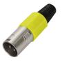 Imagem de Conector Cannon de Microfone Macho Profissional Amarelo