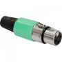 Imagem de Conector Cannon Fêmea Plastico Jccn0009 Verde Storm