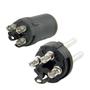 Imagem de Conector Cannon Jack Microfone XLR Macho 3 Polos Profissional