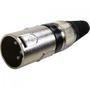 Imagem de Conector Cannon Macho Corpo Metálico YS1058A Preto Genérico - PCT / 5