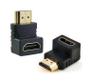 Imagem de Conector Cotovelo Hdmi Adaptador Macho X Femea Hdmi 90º