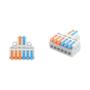 Imagem de Conector De Fio Rápido Mini Universal Compacto 2 3 Pinos Bloco Terminal Push-in Com Furo De Fixação