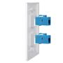 Imagem de Conector de Parede Ethernet Cat6 (2 Unidades) - Fêmea/Fêmea - Azul