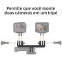 Imagem de Conector de Tripé Duplo para GoPro Hero 13/12/11/10/9/8 e DJI Action