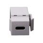 Imagem de Conector Emenda Tomada Keystone Usb Tipo-C 2.0 Transferência de Dados