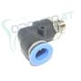 Imagem de Conector engate rapido cotovelo 1/4" bsp mangueira tubo 10 mm