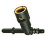 Imagem de Conector Engate Rápido  Sistema Combustível Flange "T" 3/8 x 5/16"x 5/16" c/ Anel Oring QC106 3 vias