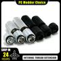 Imagem de Conector Extensor De Níquel Prata Preto Para Tubo Rígido 10mm-40mm M-F G1/4 Refrigeração a Água Para