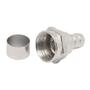 Imagem de Conector F com ANEL para Crimpar RG6 Cromado MXT