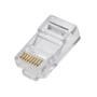 Imagem de Conector Facil Rj45 De Passagem Ez-24 Awg Pote Cat6- D-Net