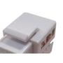 Imagem de Conector Femea Keystone Cat06 Branco - Kit C/10 Unidades
