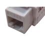 Imagem de Conector Femea Keystone Cat06 Branco - Kit C/10 Unidades