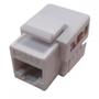 Imagem de Conector Femea Keystone Cat06 Branco - Kit C/10 Unidades