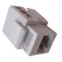 Imagem de Conector Femea Keystone Cat06 Branco - Kit C/10 Unidades